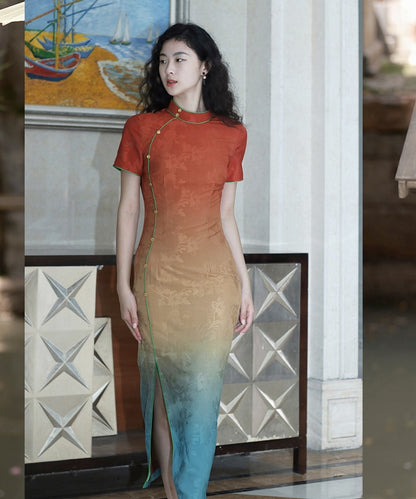 Rayna Ombre Maxi Cheongsam