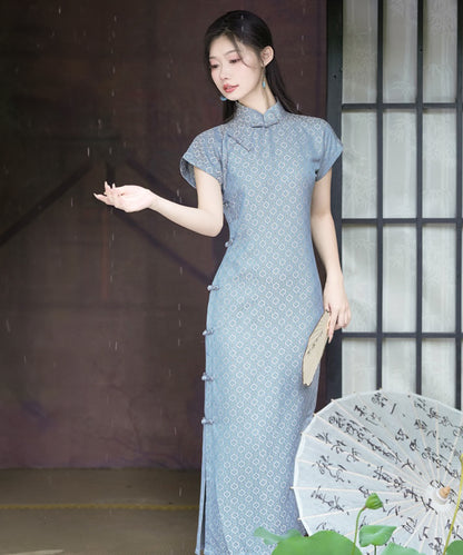 Beini Short Sleeves Maxi Cheongsam