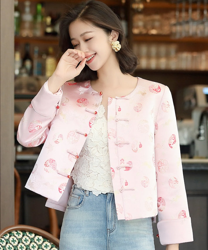 Cherry Pink Cheongsam Jacket