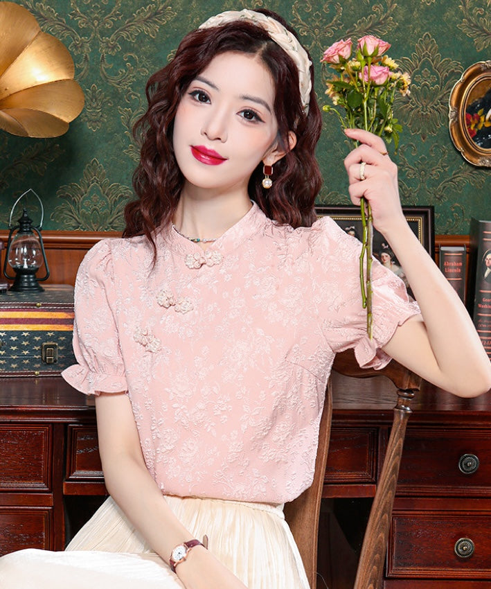 Pink Pop Cheongsam Blouse