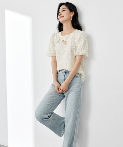 Daisy Lace Cheongsam Blouse