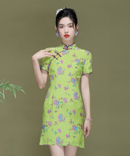 Tiffany's Lime Silk Cheongsam
