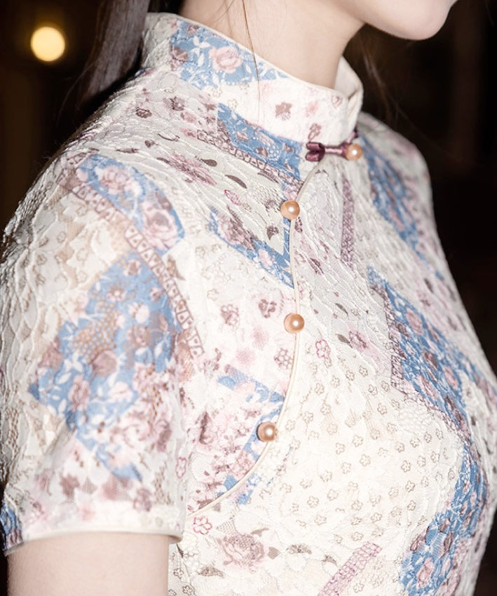 Ruyi's Lace Peplum Cheongsam
