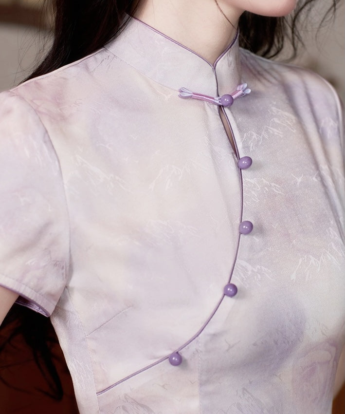 Enci's Mauve Cheongsam