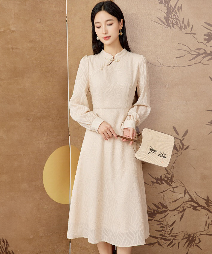 Missy Camellia Chiffon Cheongsam