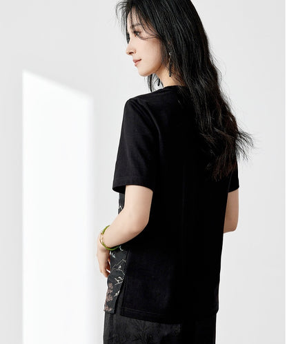 Kelly Embroidered Cheongsam Tee