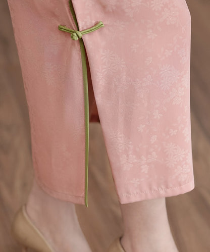 Cerise Pink Maxi Cheongsam