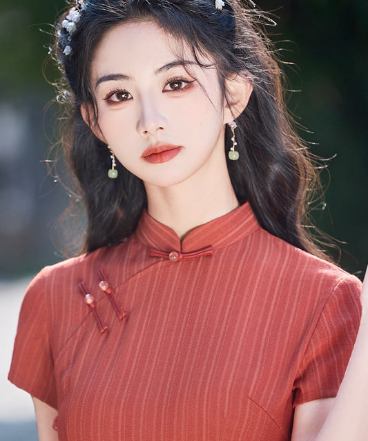 Ember Line Cheongsam