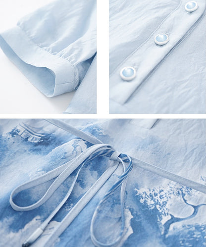 Aurelia Waterprint Midi Dress