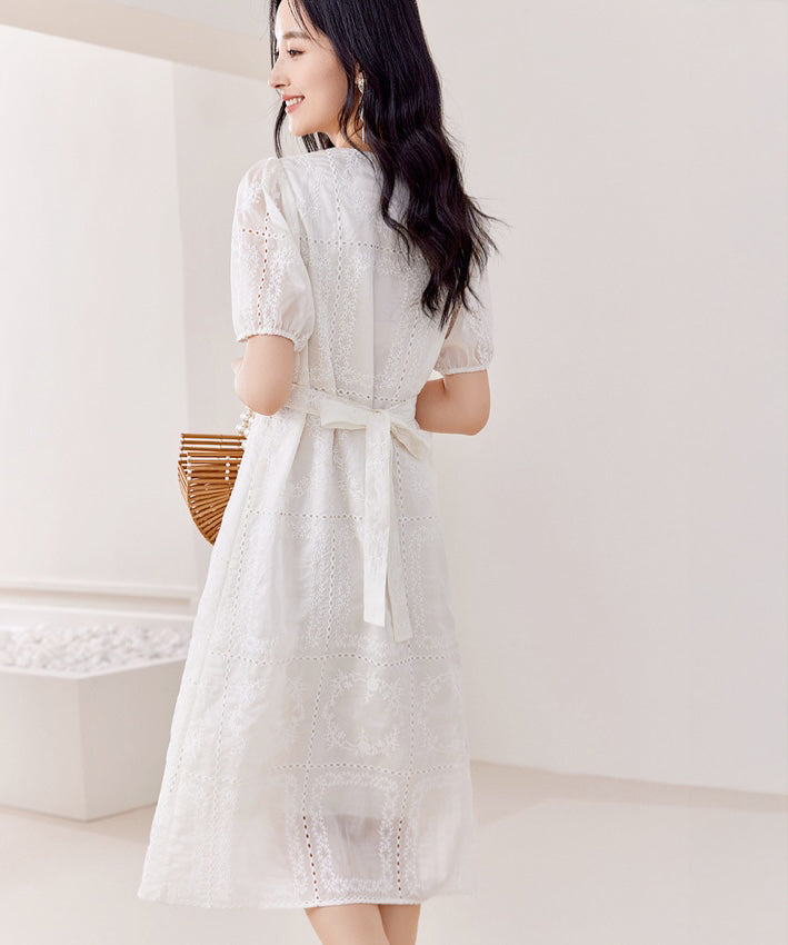 Elise Pastel Lace Dress